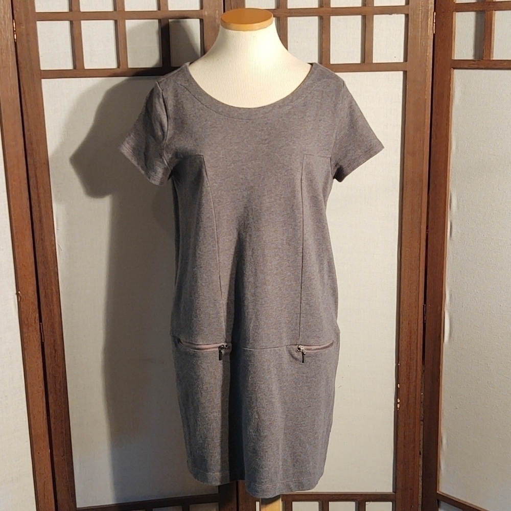 Gap Designed & Crafted Gray Sweatshirt Dress Sz M